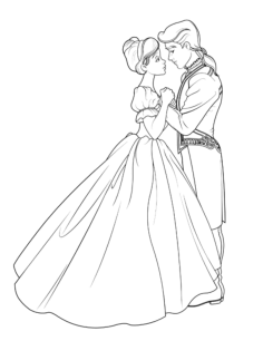 Princess Prince Charming Cinderella Tracing Worksheets Pdf, Free Vectors File